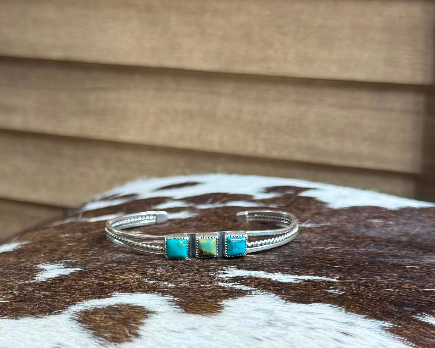 3 Stone Square Cuff *Native