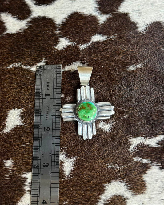 Green Cross Pendant *Native