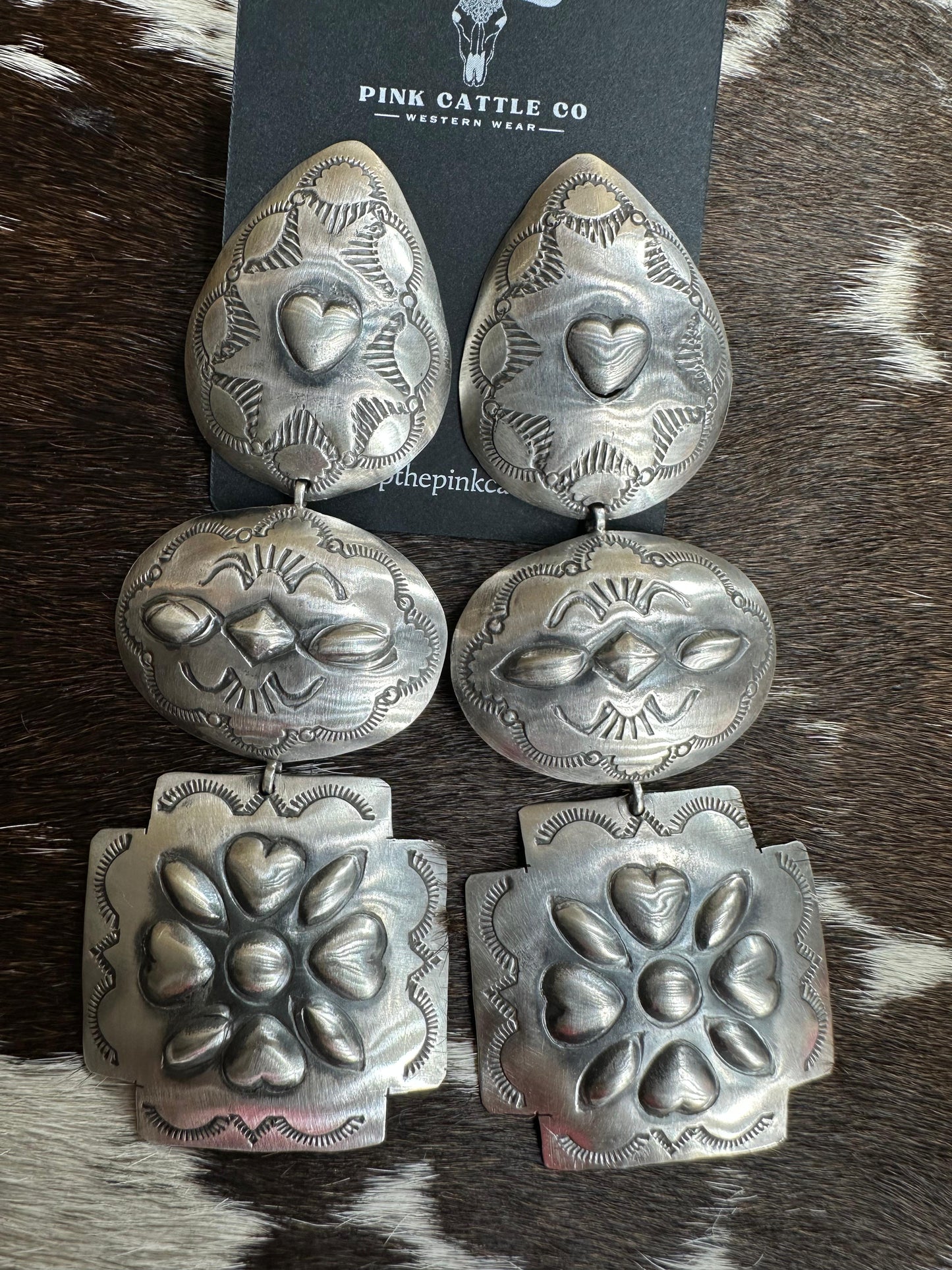 Three-Tiered Post Earrings *Native