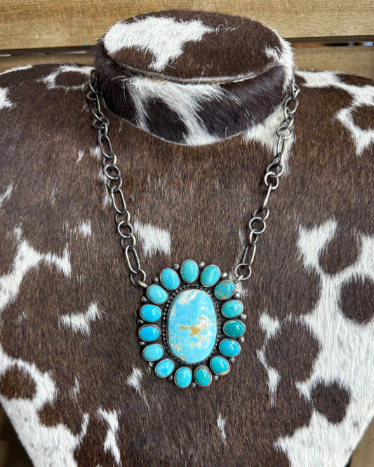 Mixed Stone Cluster Necklace *Native