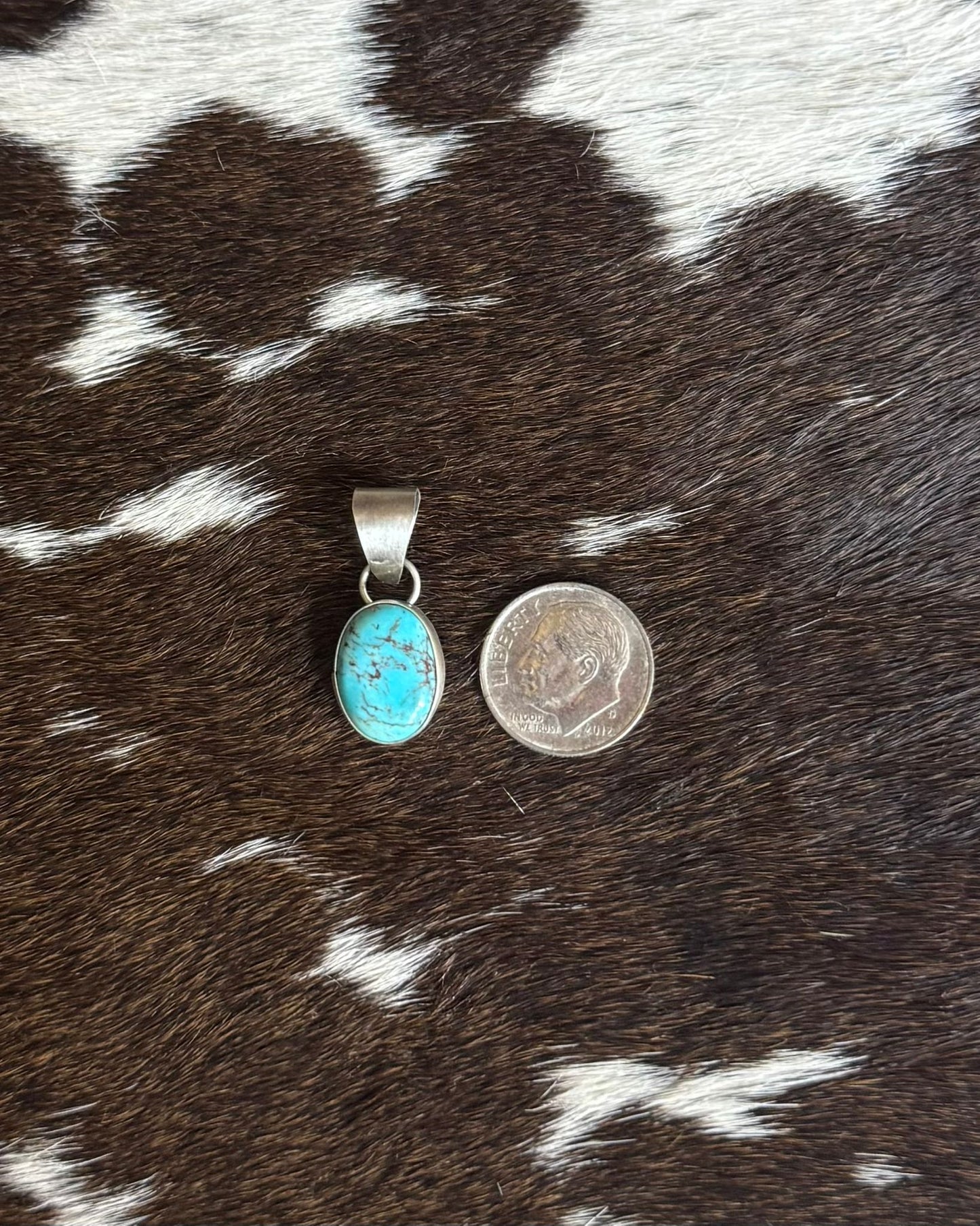 Simple Dainty Turquoise Pendant *Native