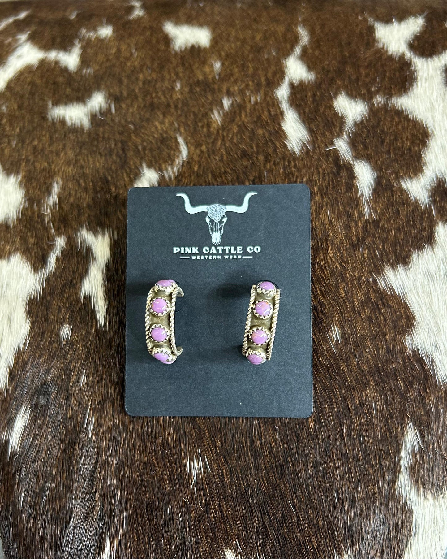 Phosphosaradite Small Hoops *Native