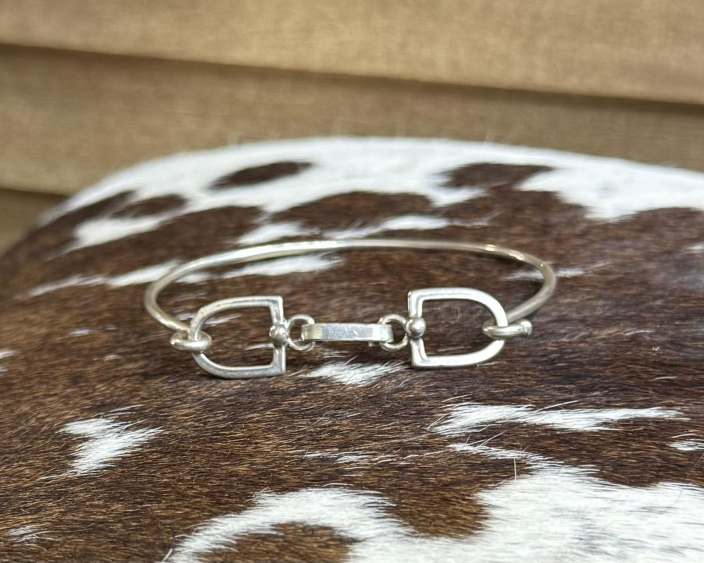Snaffle bit bracelet