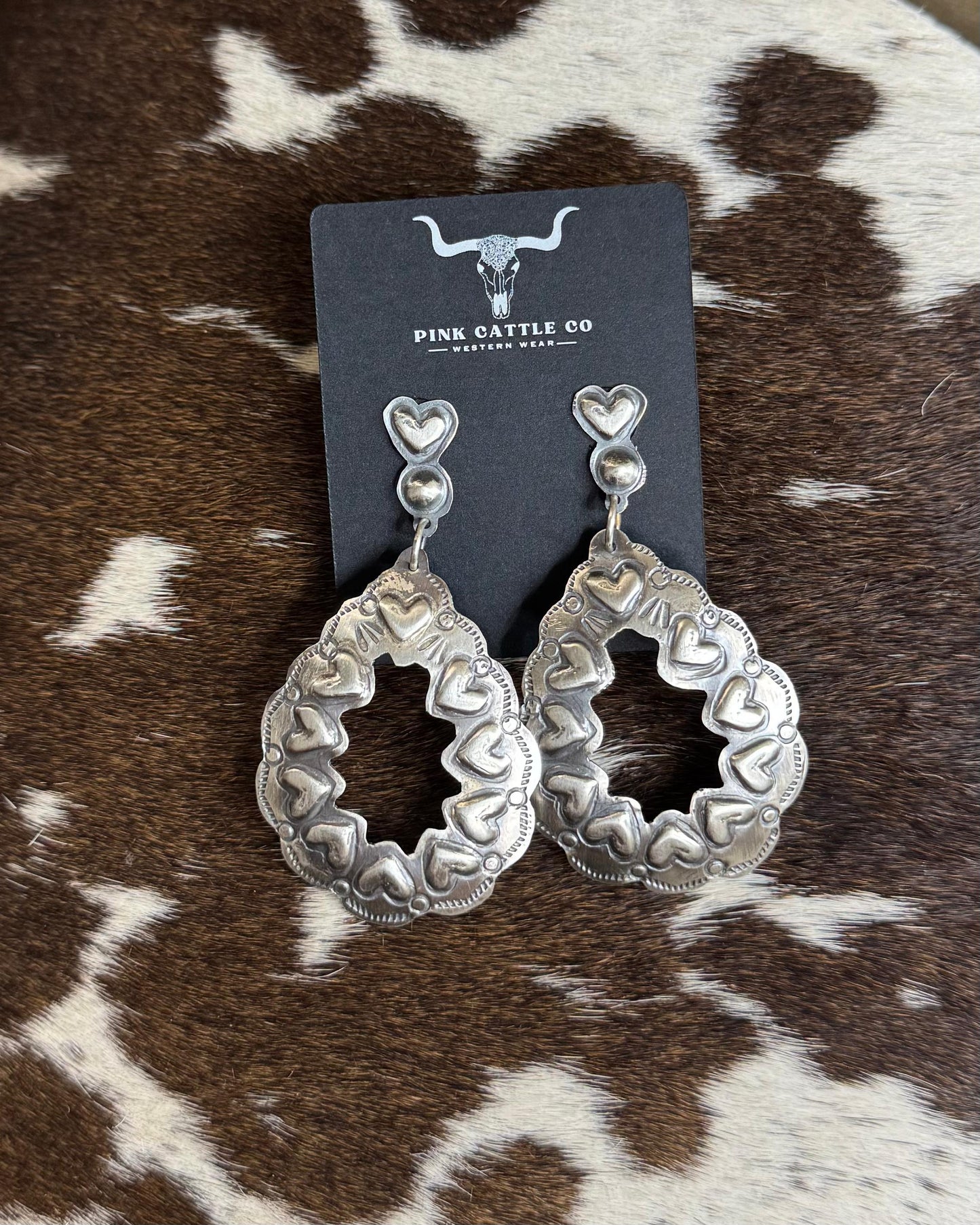 Heart Teardrop Dangle Earrings *Native