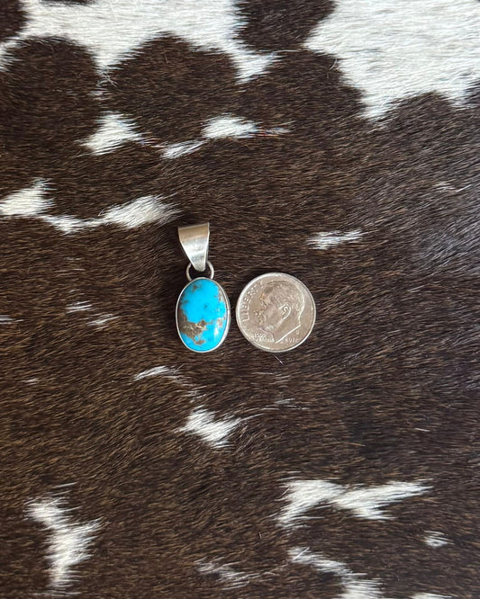 Simple Dainty Turquoise Pendant *Native