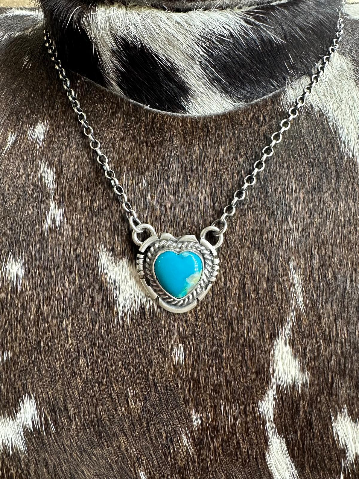Heart Kingman Necklace *Native