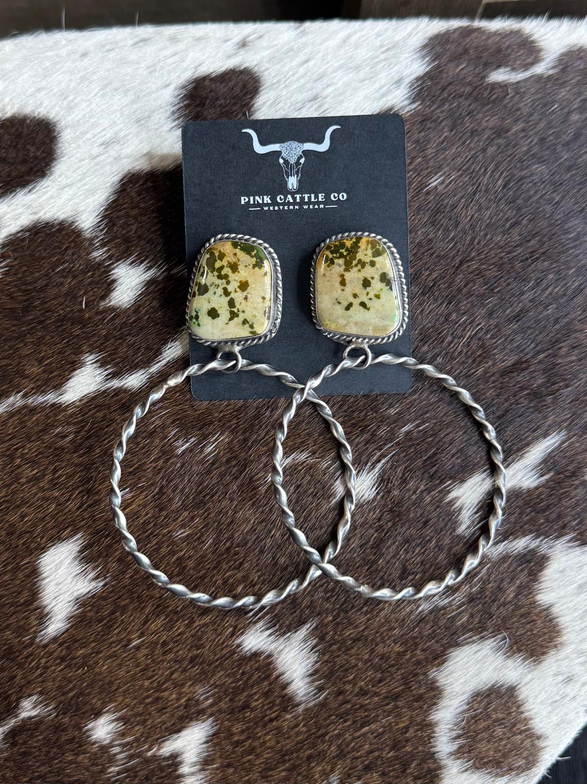 Royston Twisted Hoop Earrings *Native