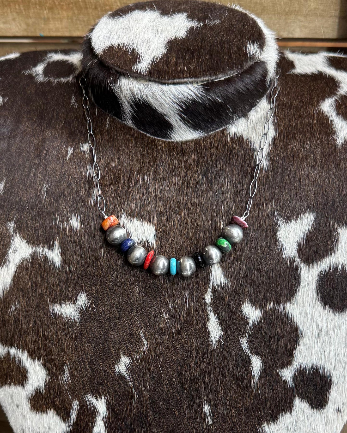 Multi Stone Stacker Necklace