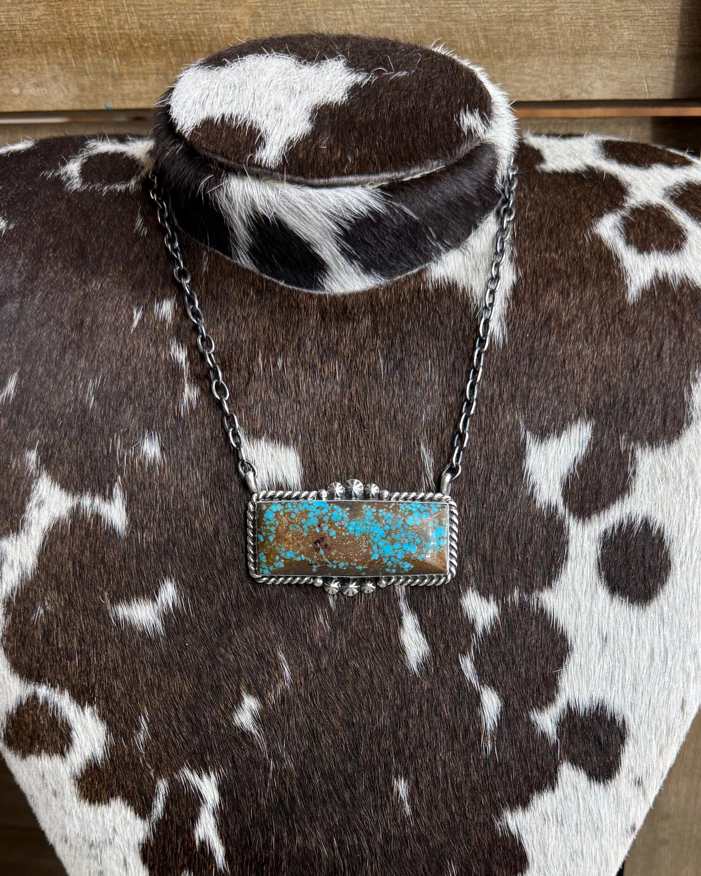 #8 Turquoise Lg Bar Necklace *Native