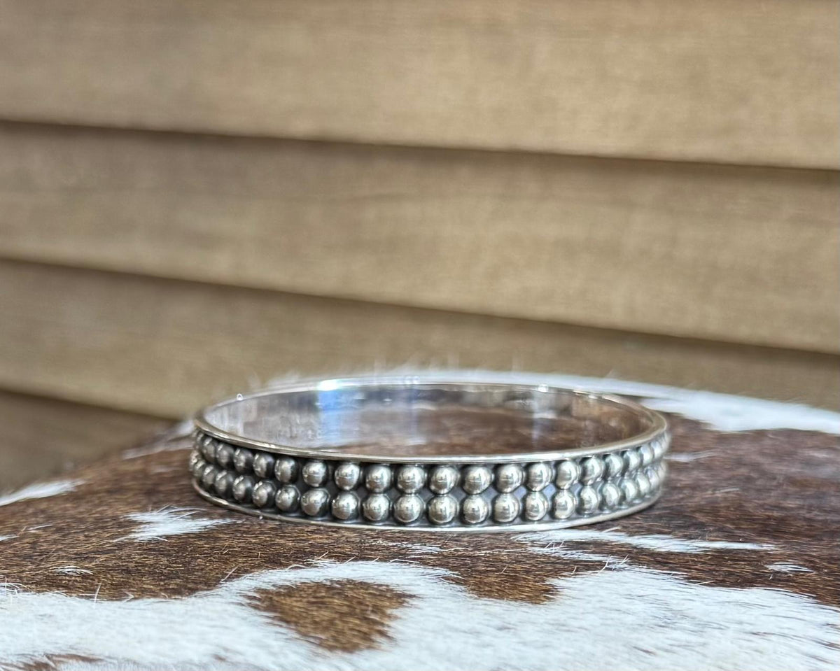 Sterling Silver Studded Bangle *NonNative