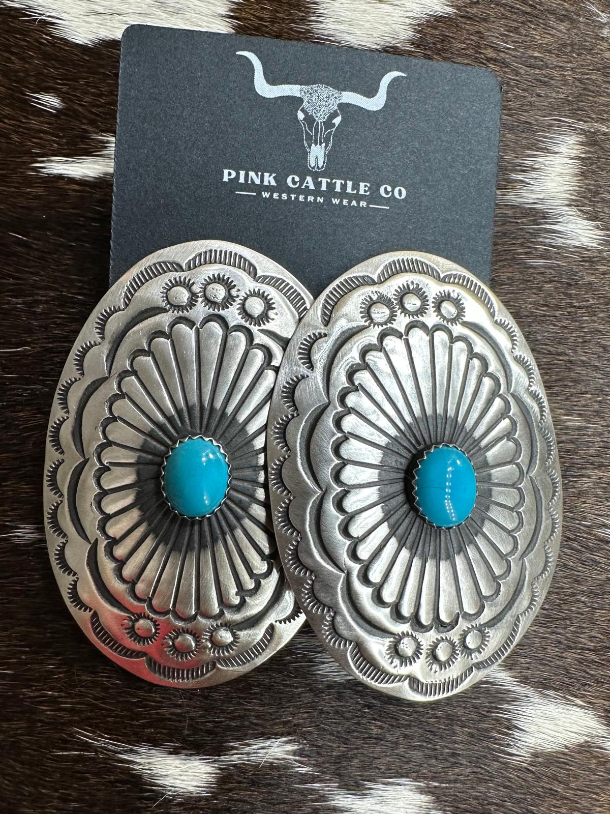 Concho Pattern Earrings *Native