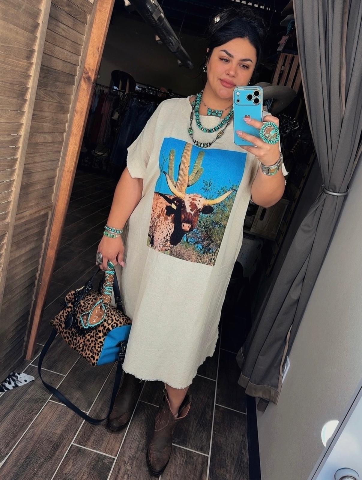 Desert Longhorn Dress