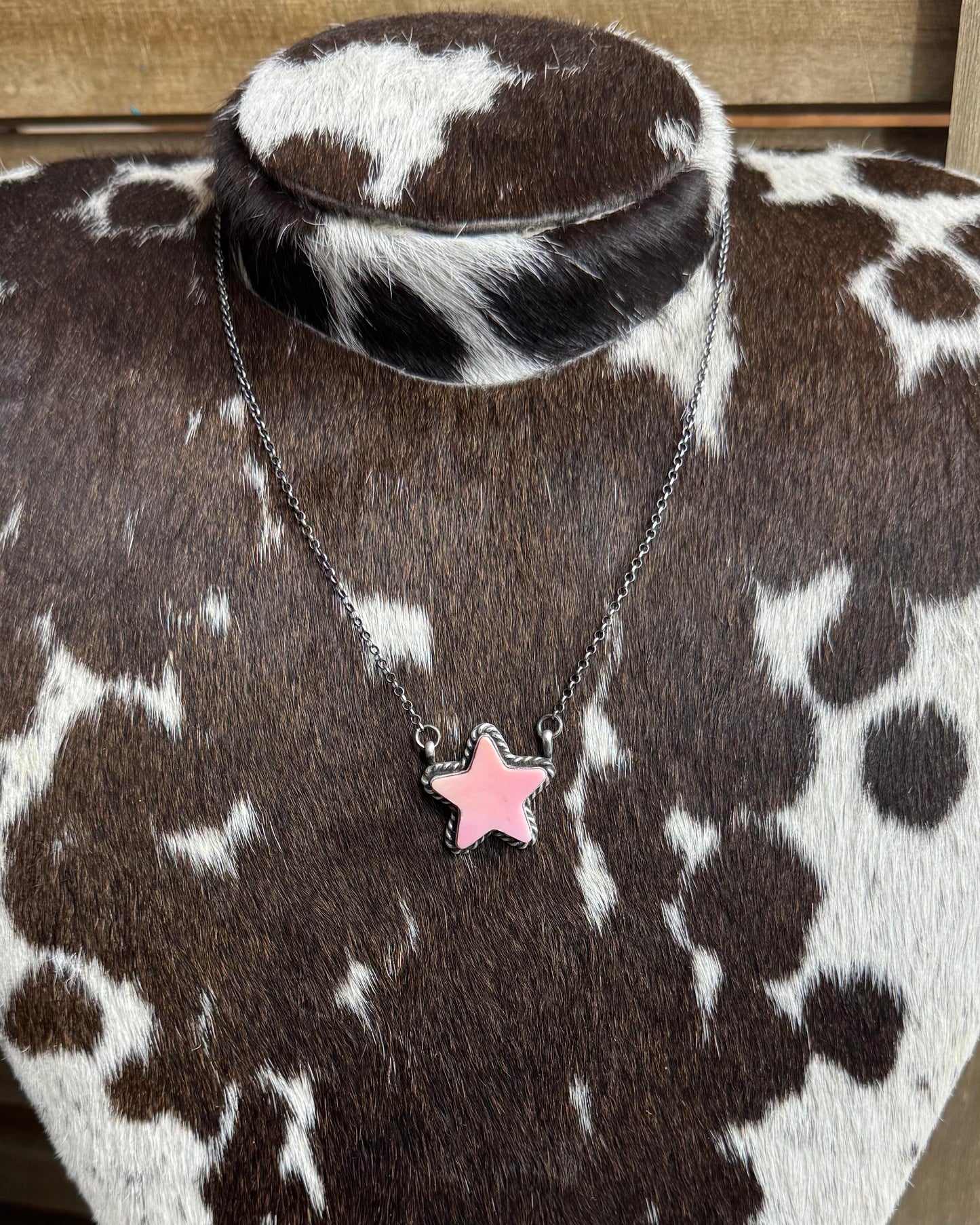 Pink Conch Star Necklace *Native