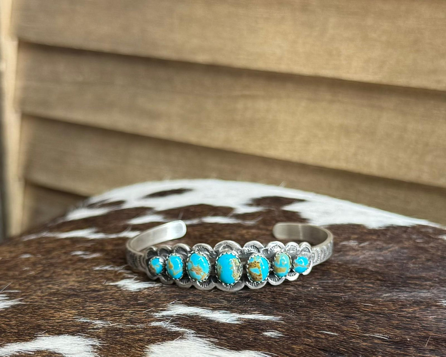 Turquoise Round Cuff *Native