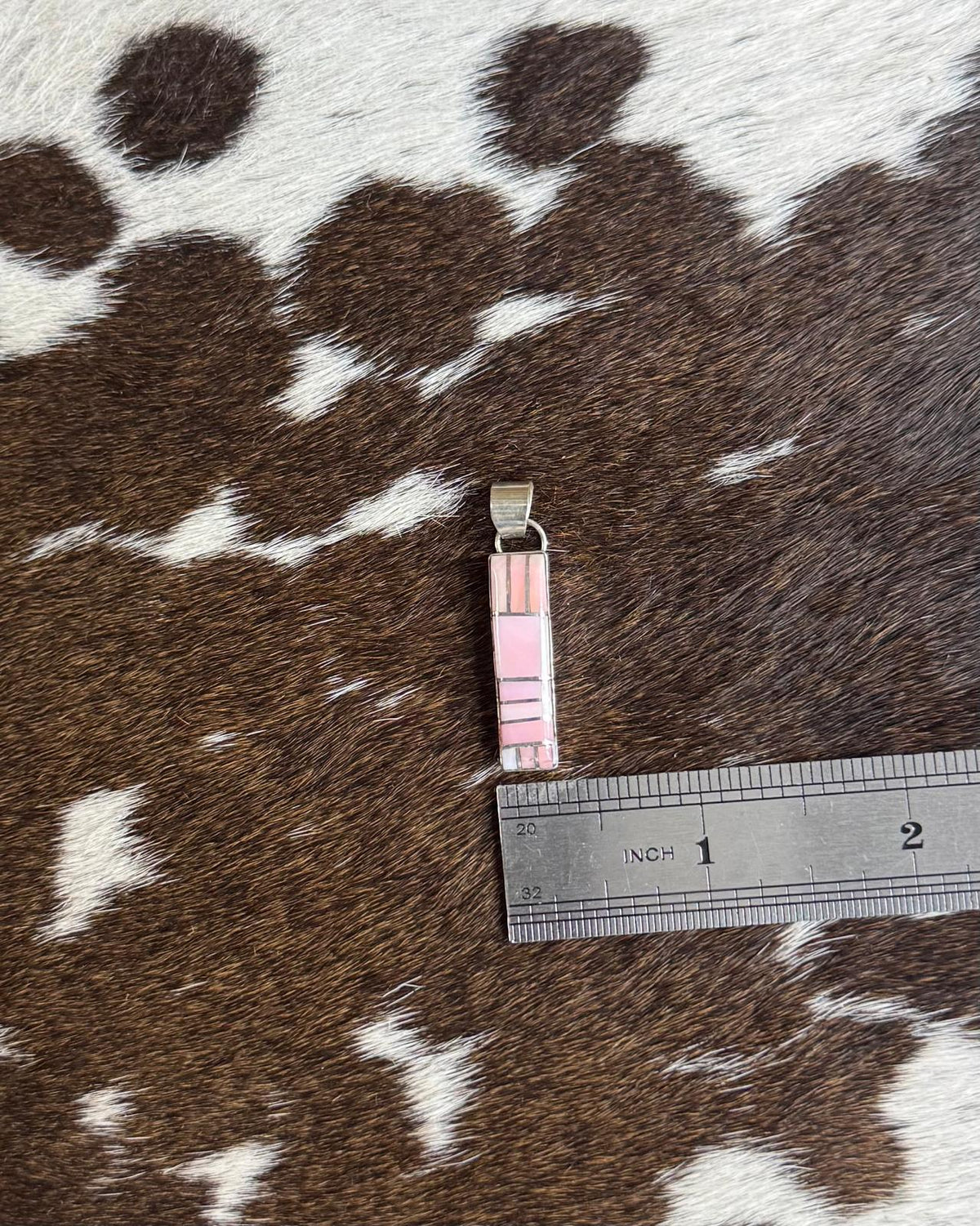 Pink Conch Inlay Pendant *Native