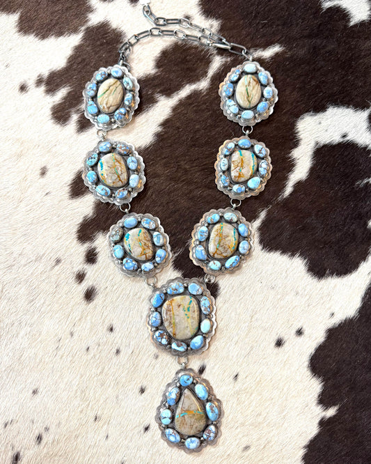 Royston Ribbon & Golden Hills Cluster Statement Necklace *Native