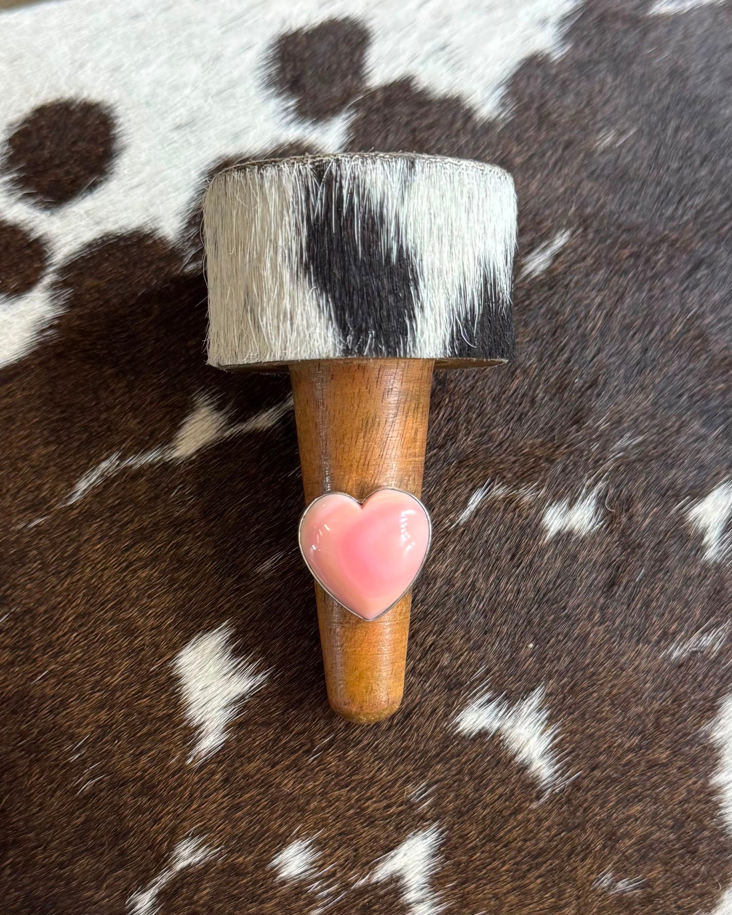 Pink Conch Heart Ring *Native