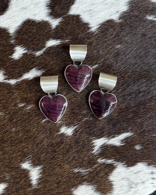 Purple Spiny Heart Pendant *Native