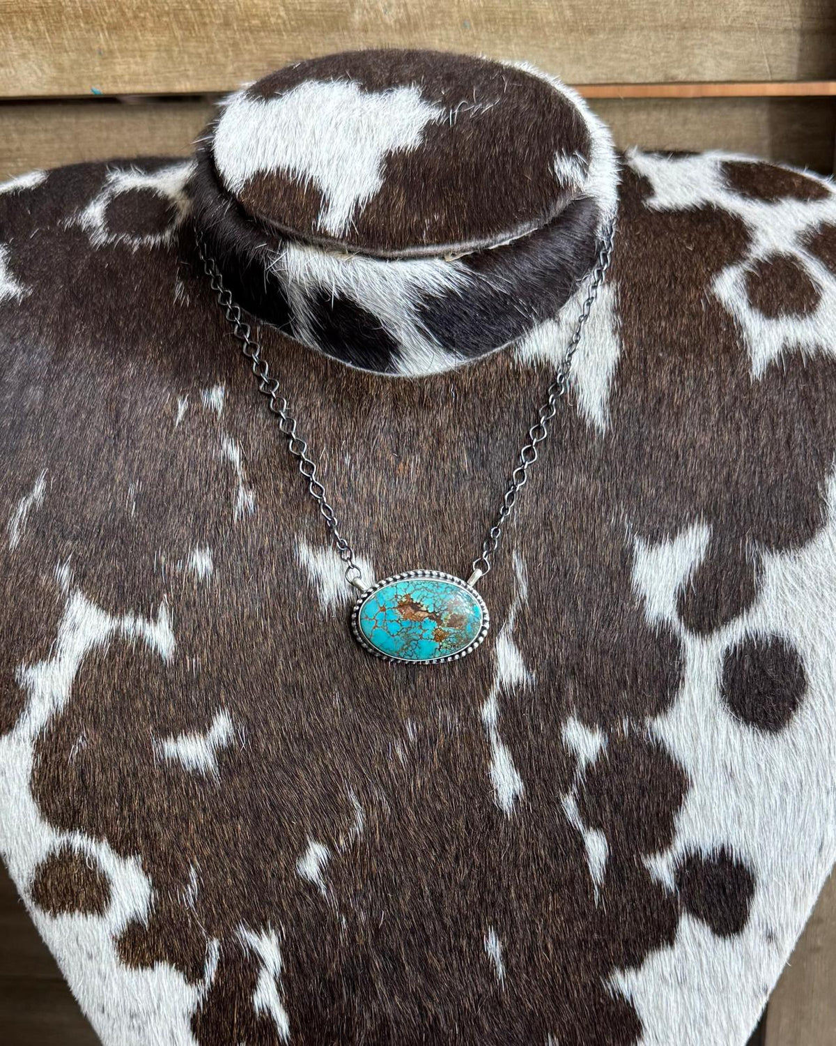 Webbed Kingman Oval Necklace *Native