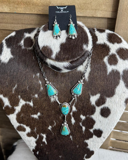 Kingman Turquoise Lariat *Native