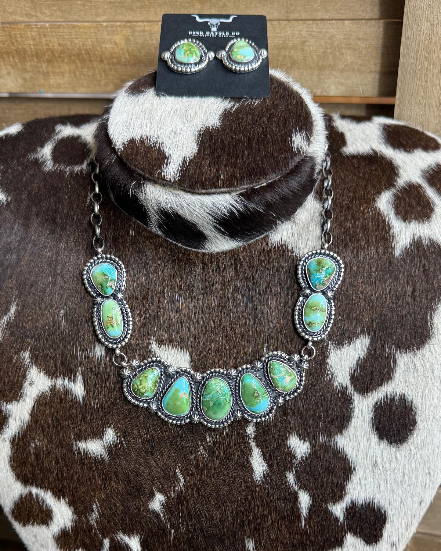 21" Sonoran Gold 9 Stone Necklace Set *Native