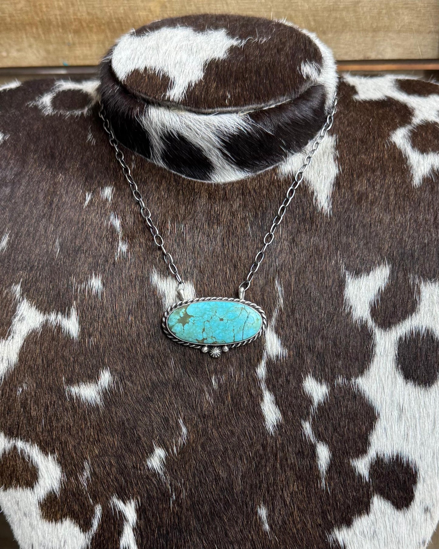 16" #8 Oval Bar Necklace *Native