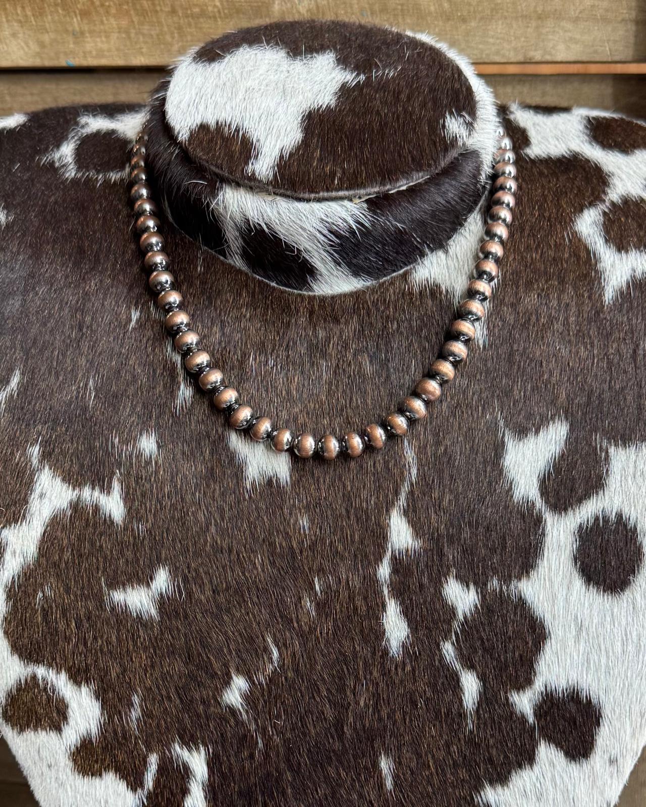 6mm 16" Copper Pearl Necklace NonNative