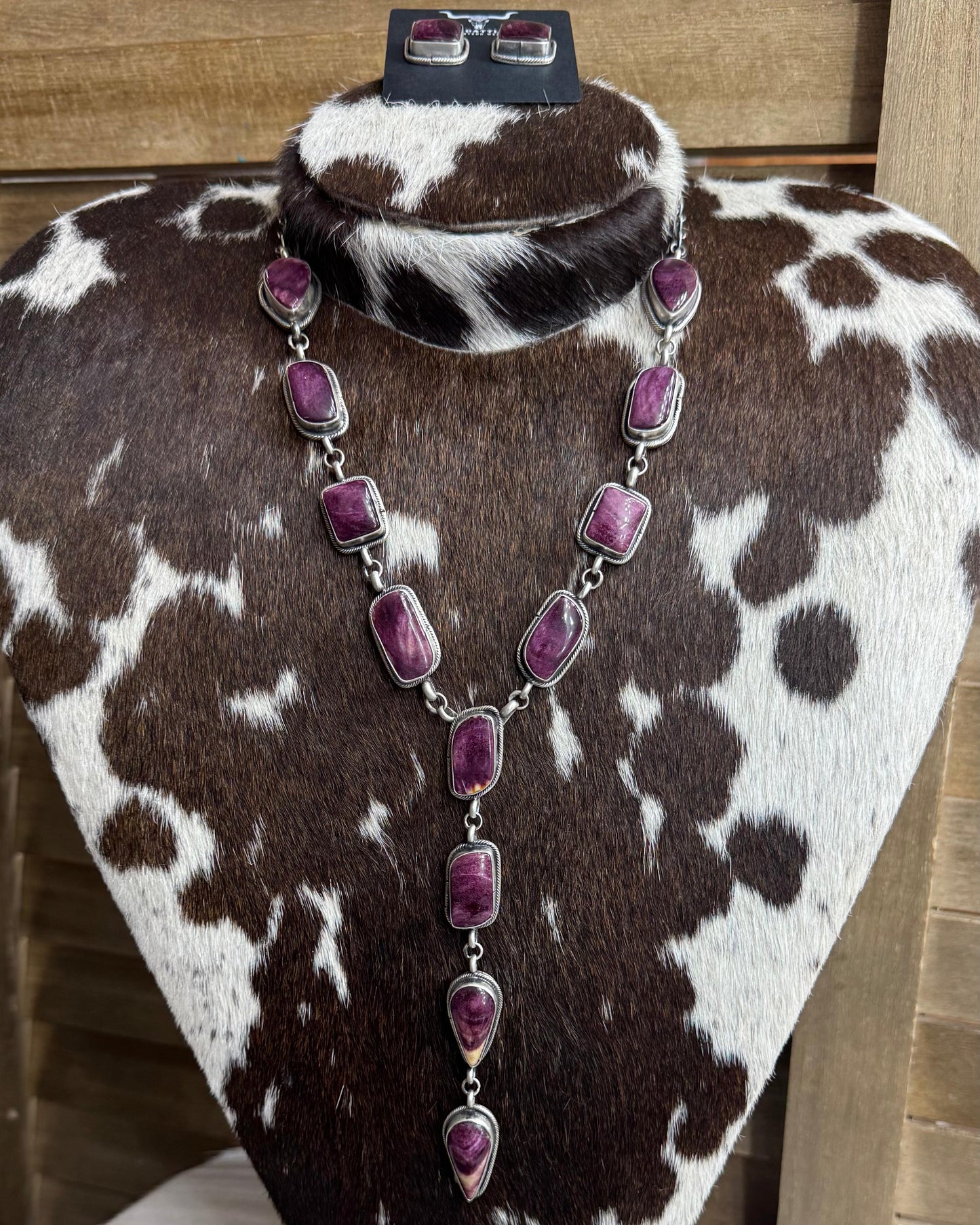 Purple Spiny Lariat Necklace *Native