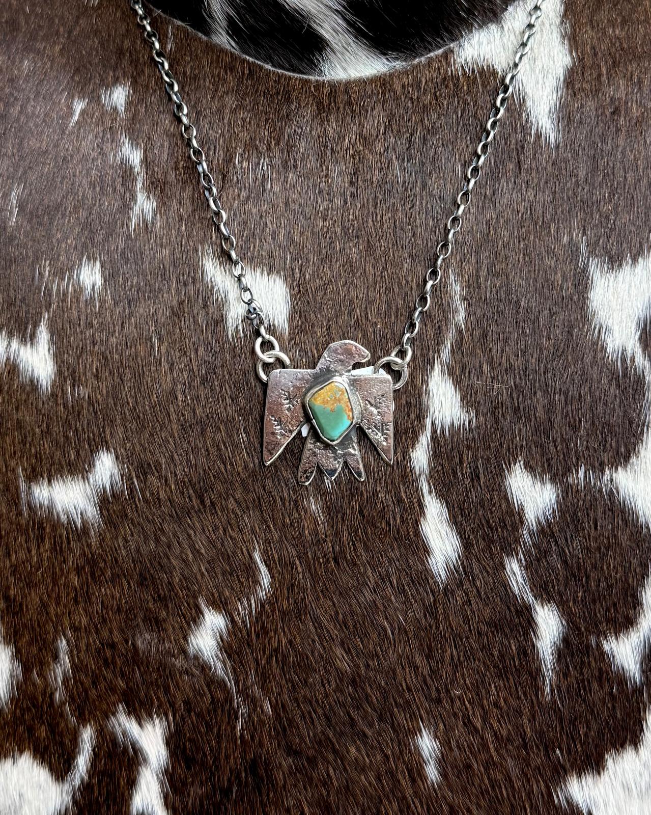 Jude Candelaria Kingman Thunderbird Necklace *Native