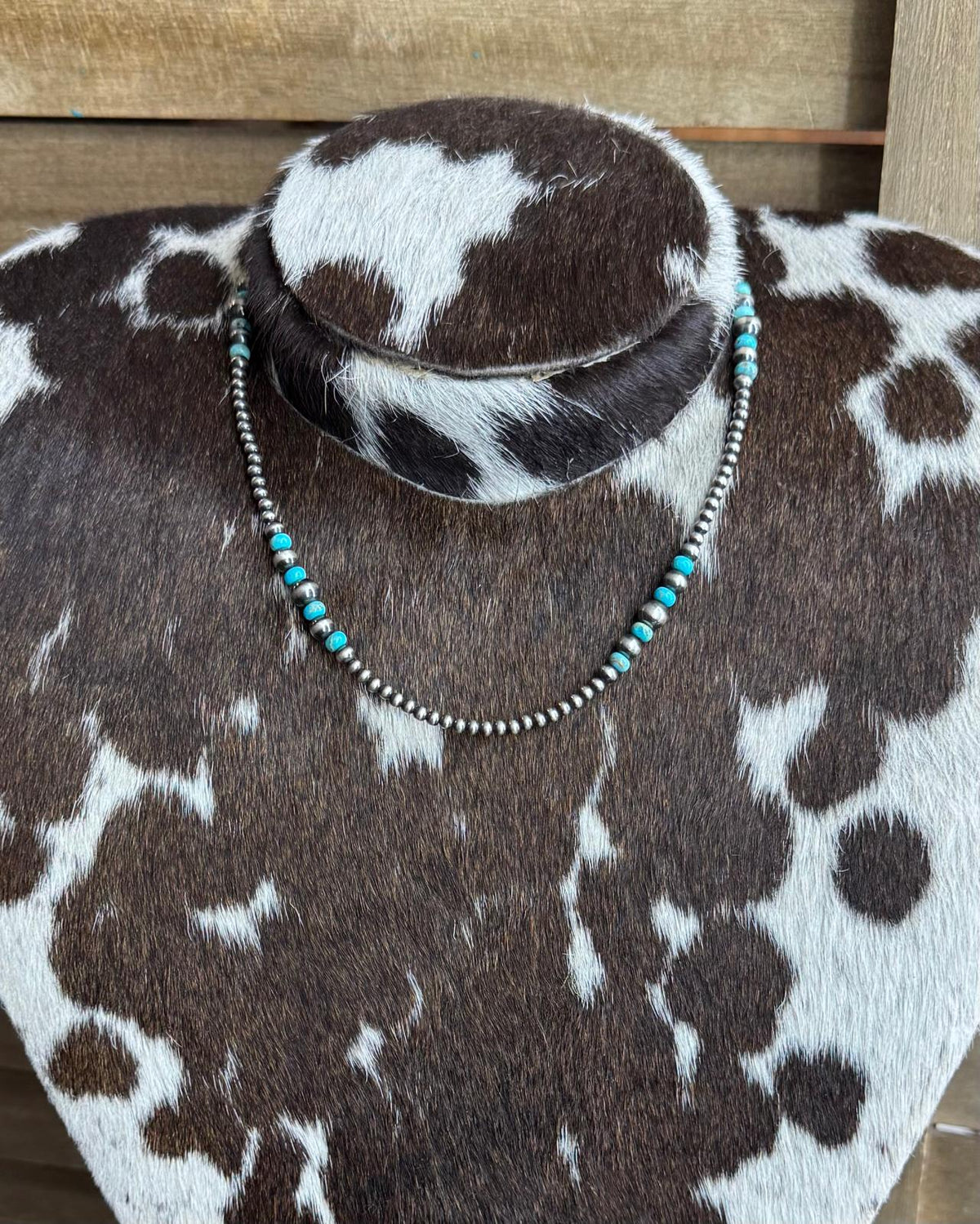 16" Graduated Pearl & Turquoise Stacker *NonNative