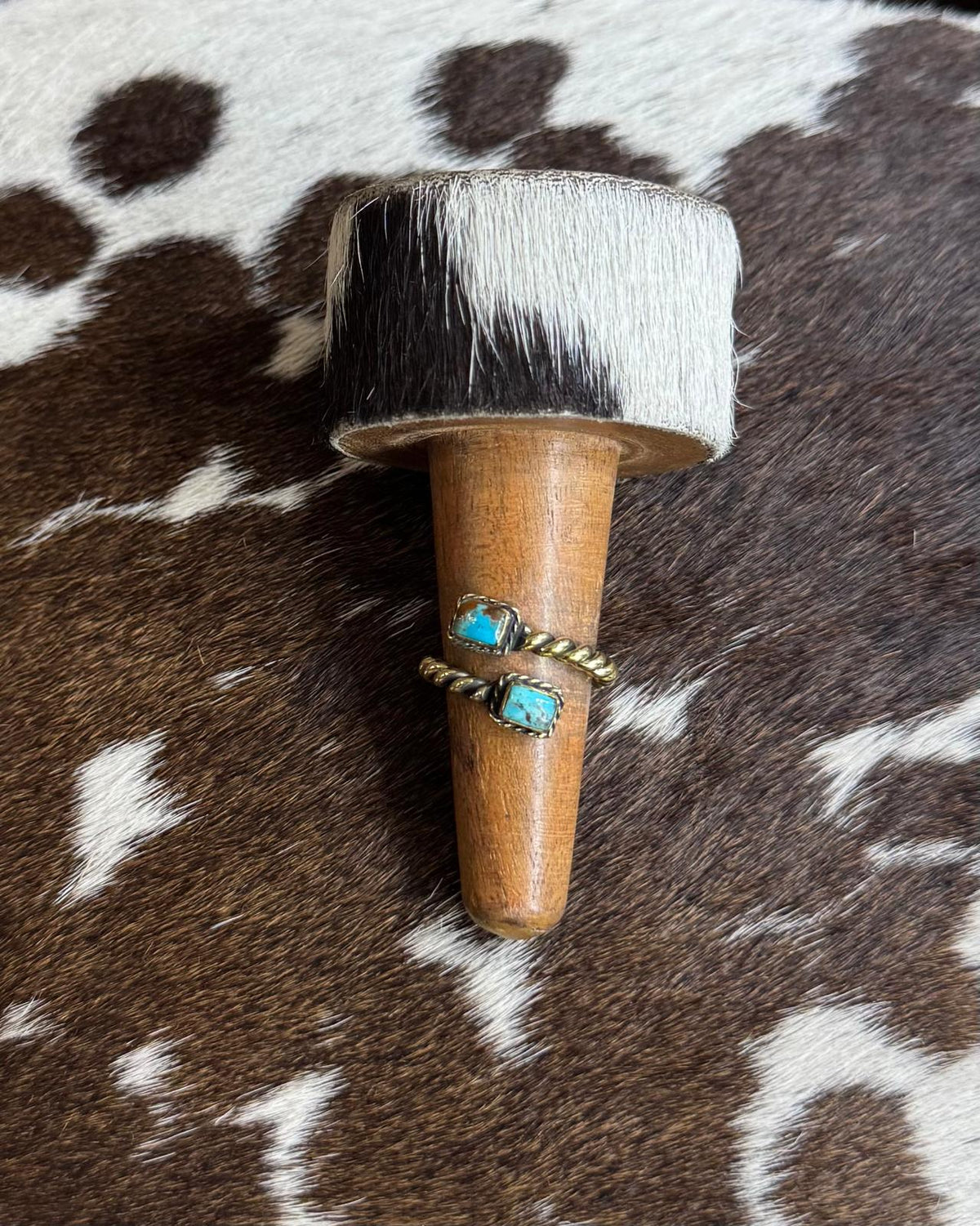 Twisted Double Stone Adj Wrap Ring *NonNative