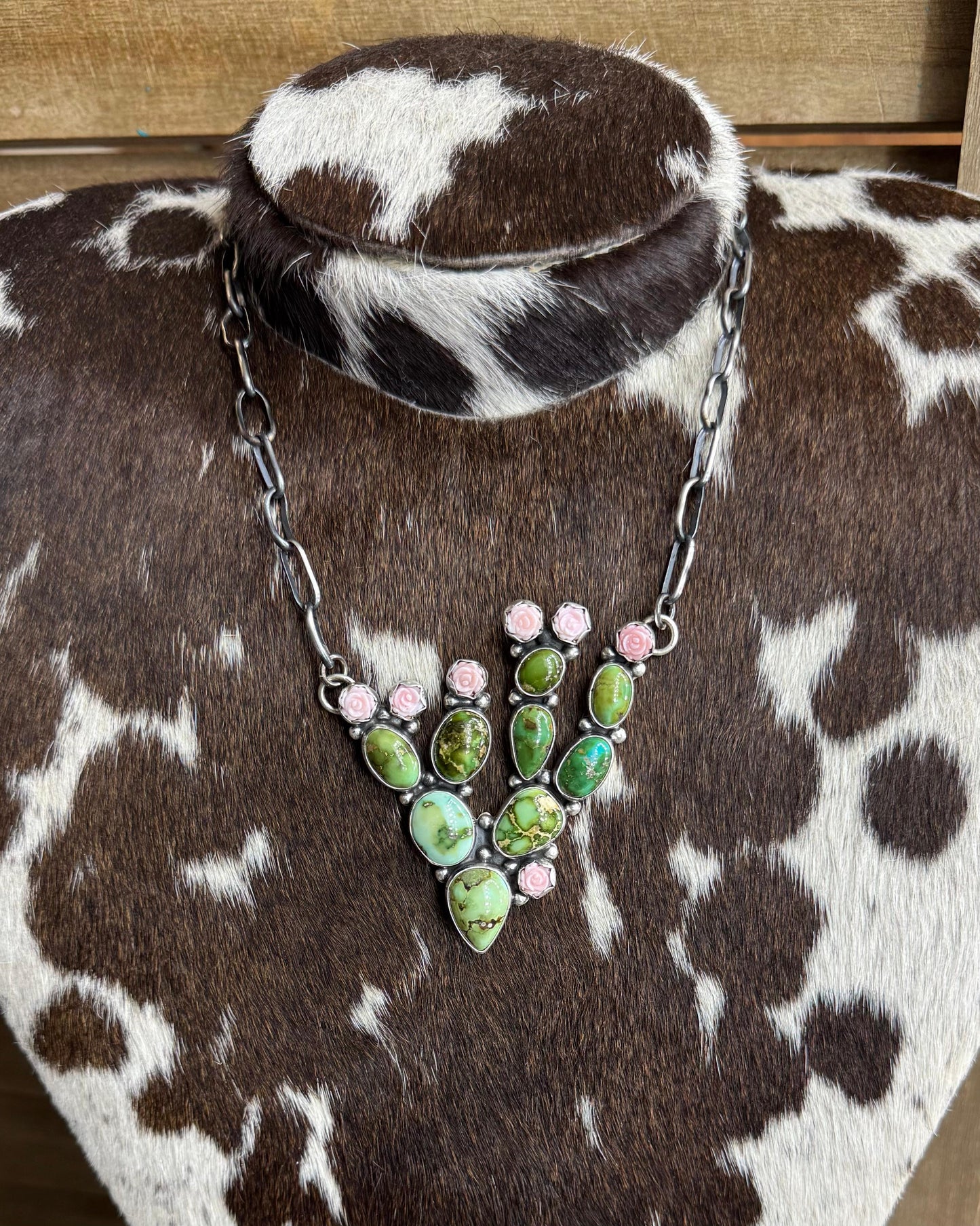 Sonoran & Pink Conch Cactus Necklace *Native