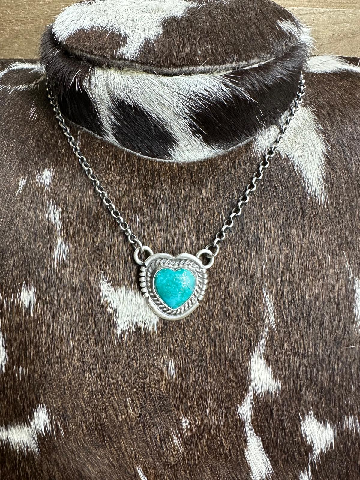Heart Kingman Necklace *Native