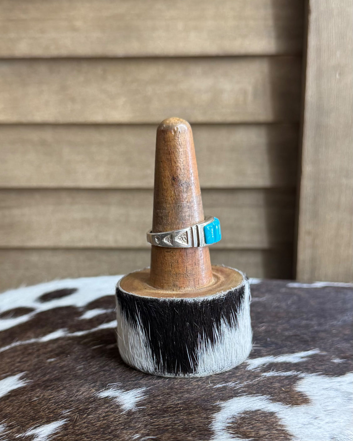 Sz 10.5 Kingman Turquoise Ring *Native