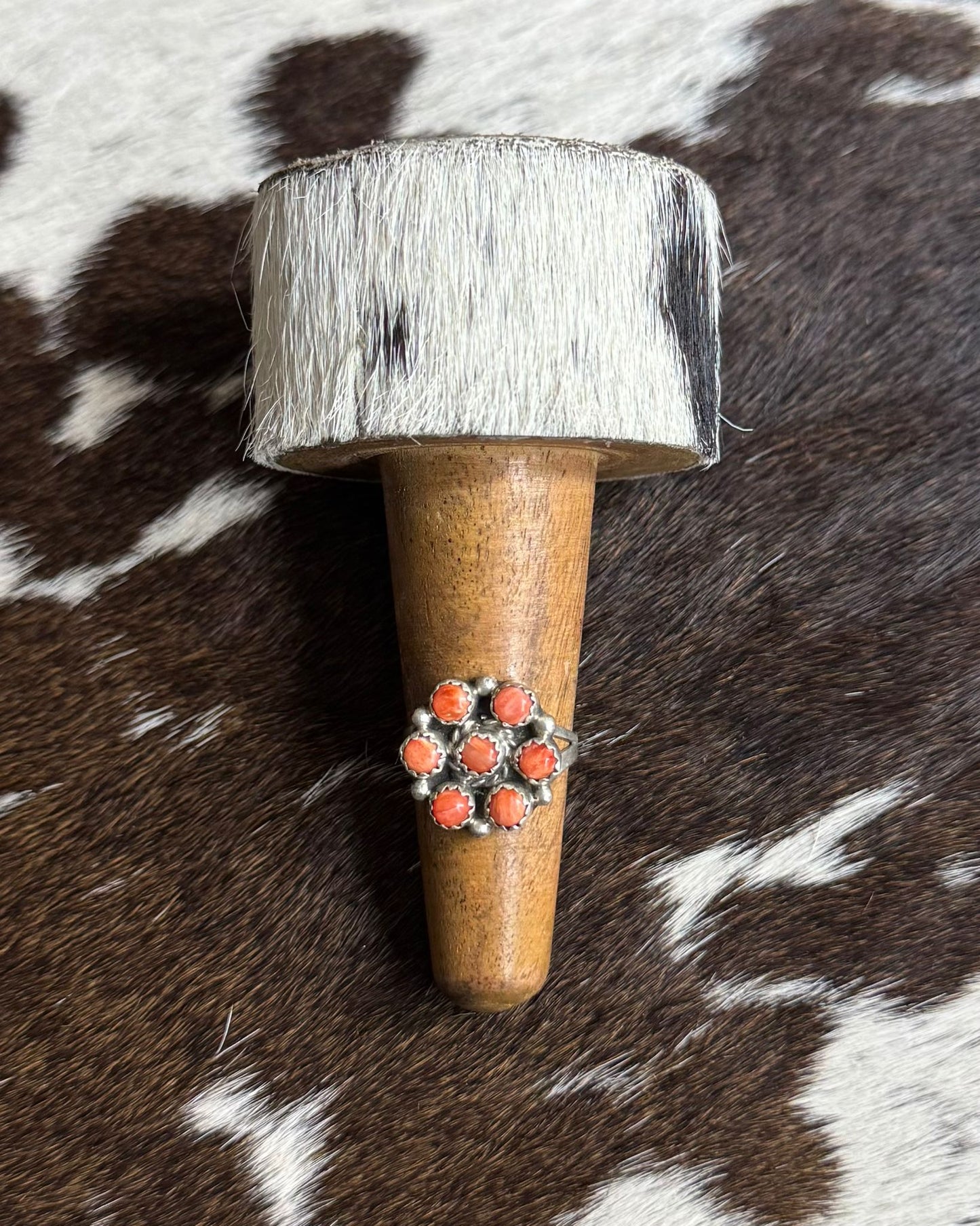 Simple Red Spiny Cluster Ring *Native (Copy)
