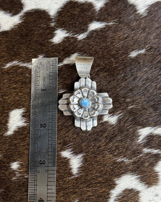 Chimney Butte Golden Hills Cross Flower Pendant *Native