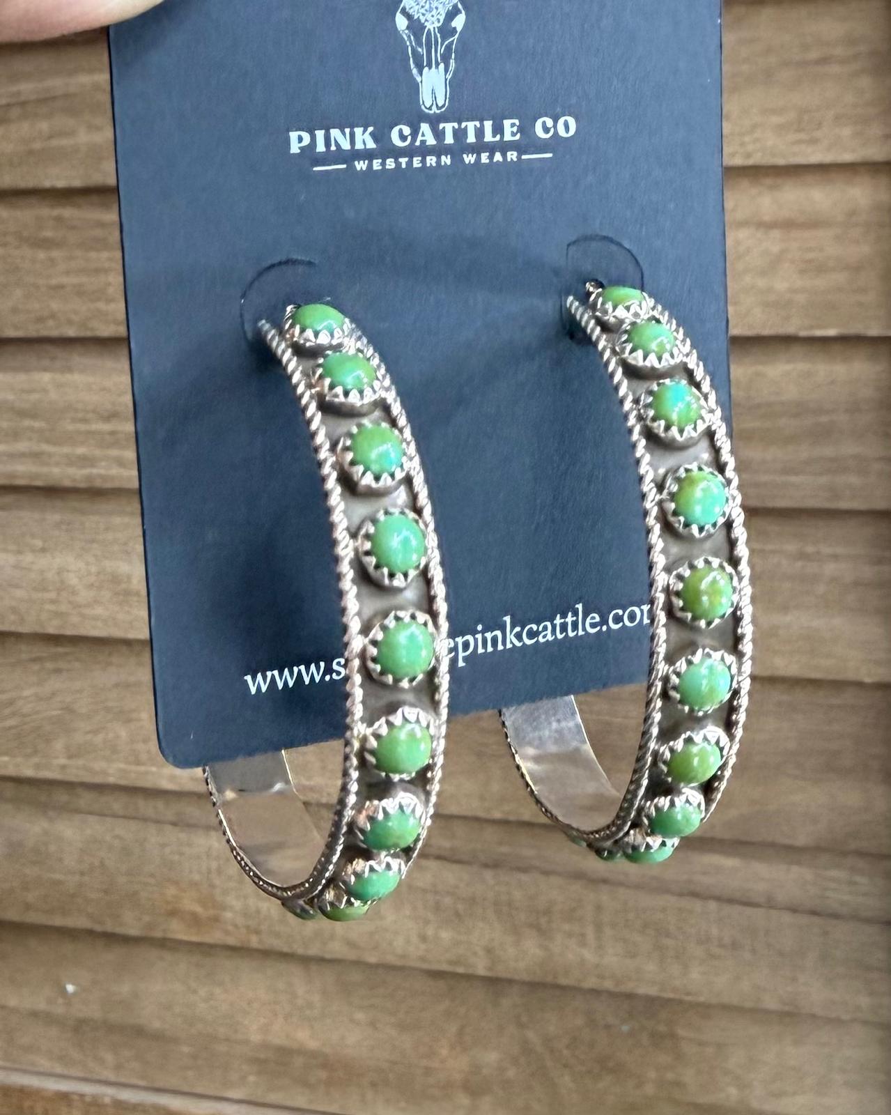 Studded Sonoran Hoop Earrings