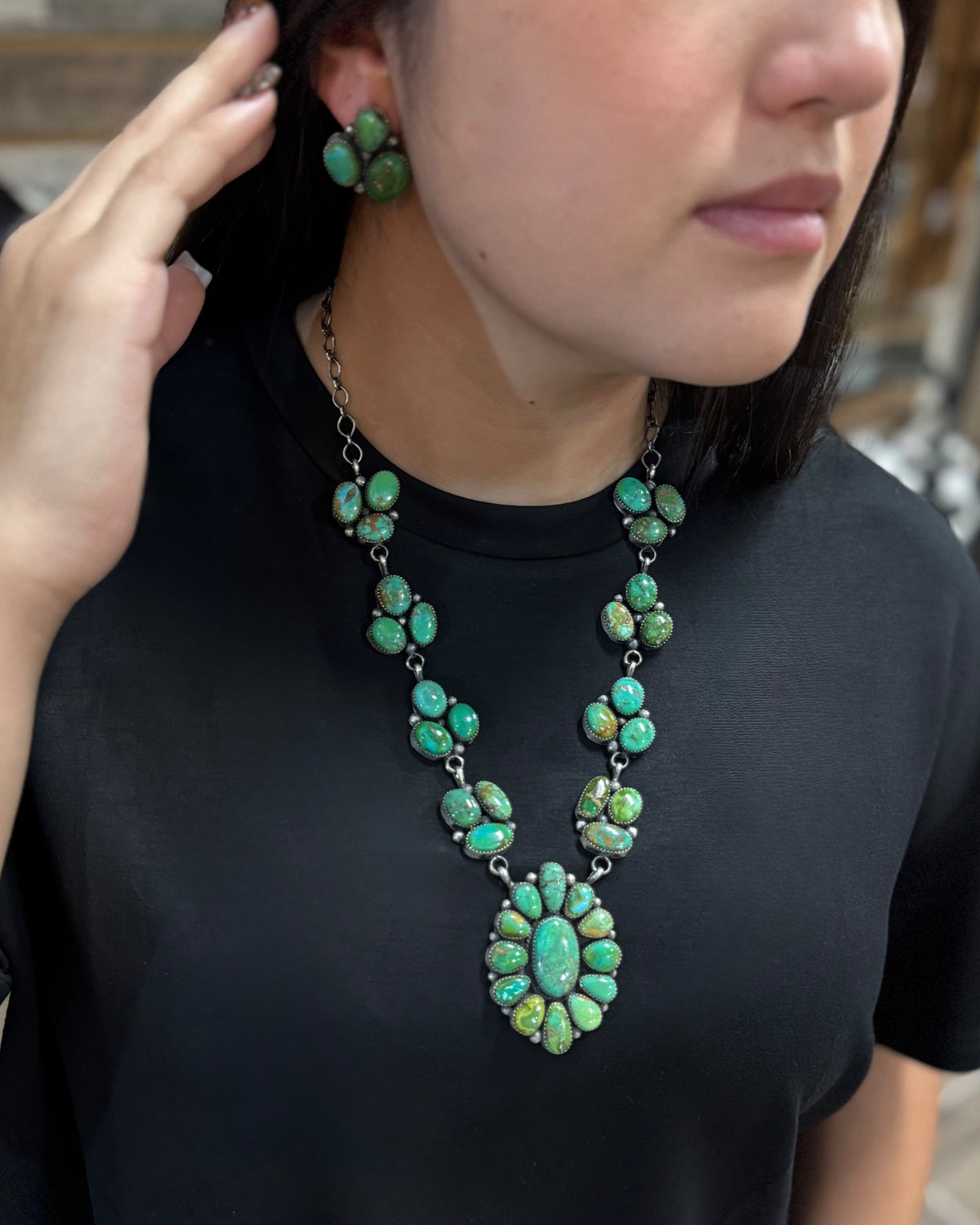 Sonoran Full Cluster Necklace Set *Native