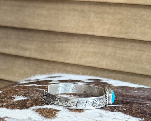 Blue Kingman Bar Cuff *Native
