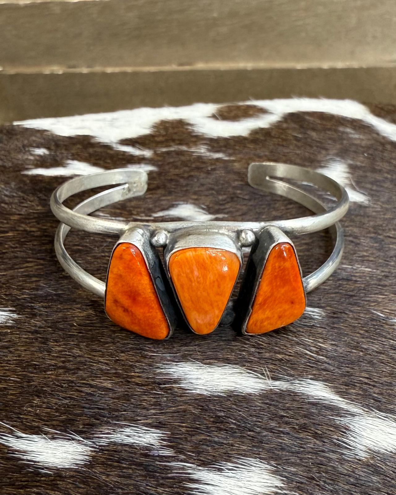 Augustine Largo Spiny 3 Stone Cuff *Native