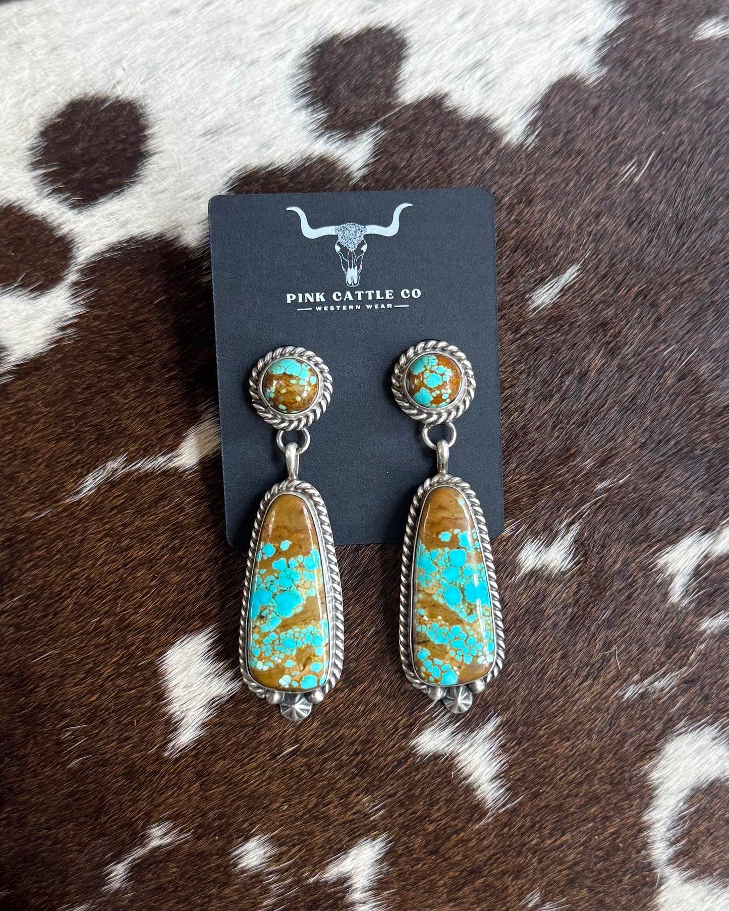 #8 Double Stone Dangle Earrings *Native
