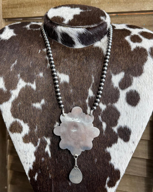 Sonoran Cluster & Pearl Lariat Necklace *Native