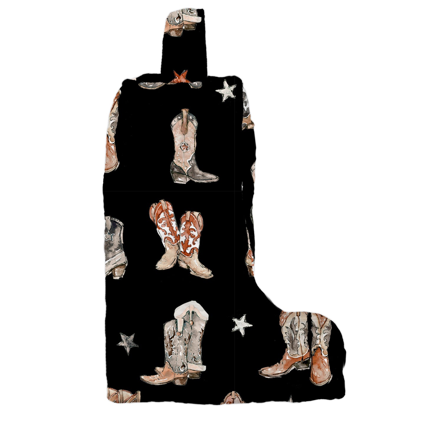 Black Boot Quilted Boot Bag