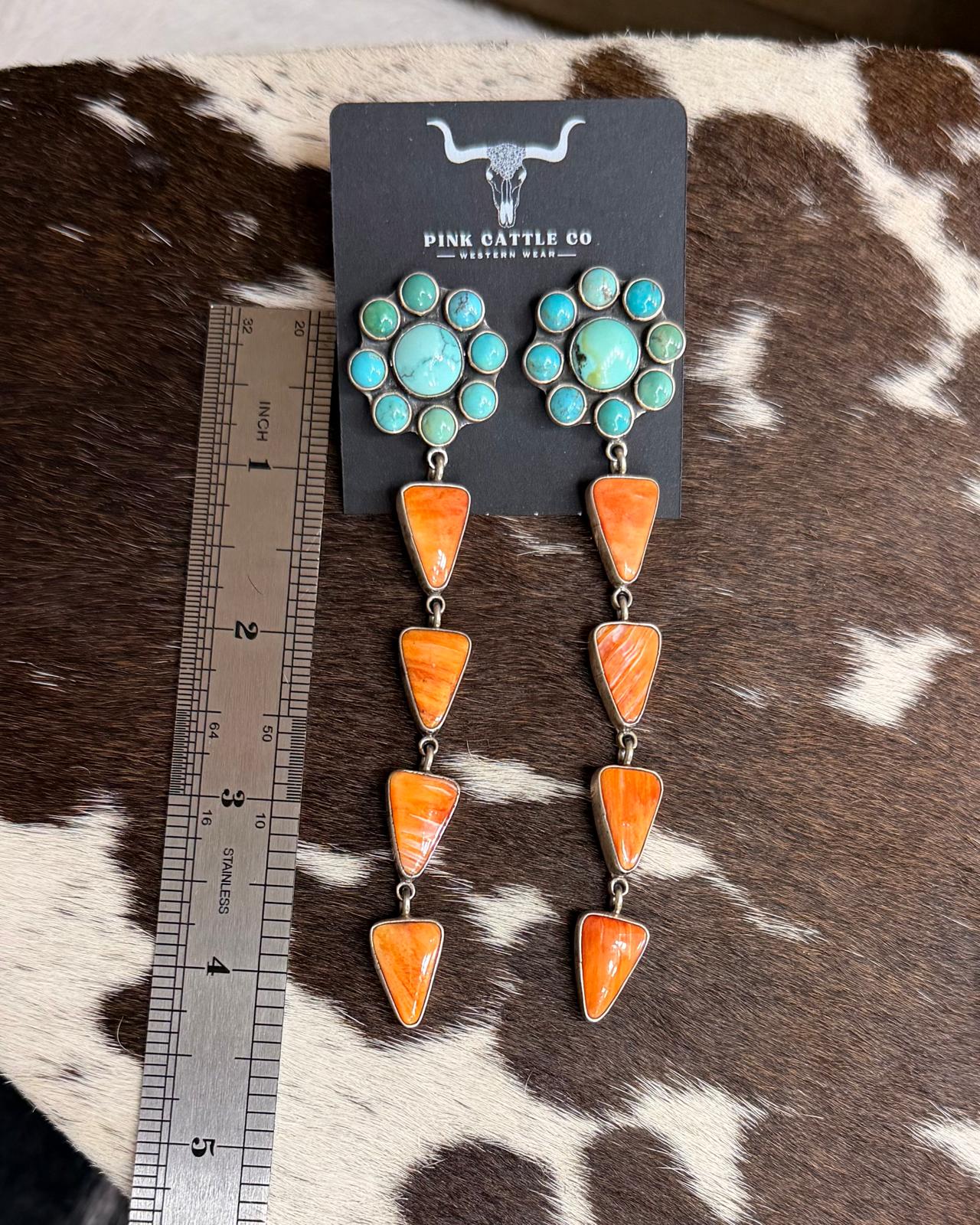 Federico Jimenez Cluster & Spiny Long Earrings *Native