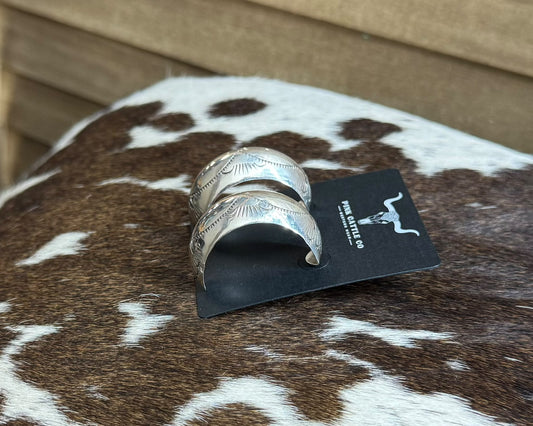 Sterling Silver Half Hoop NonNative