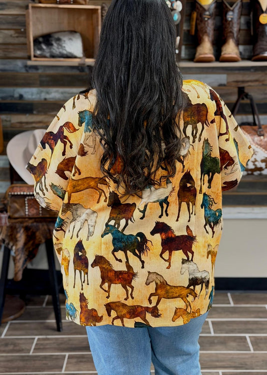 Concho Turquoise Top