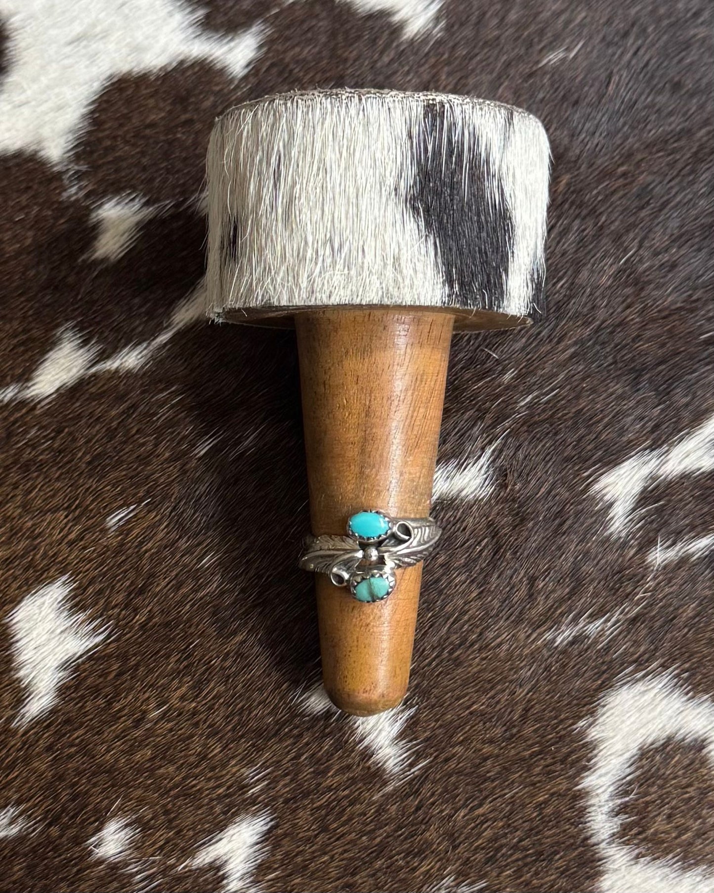 Double Stone Feather Ring *Native