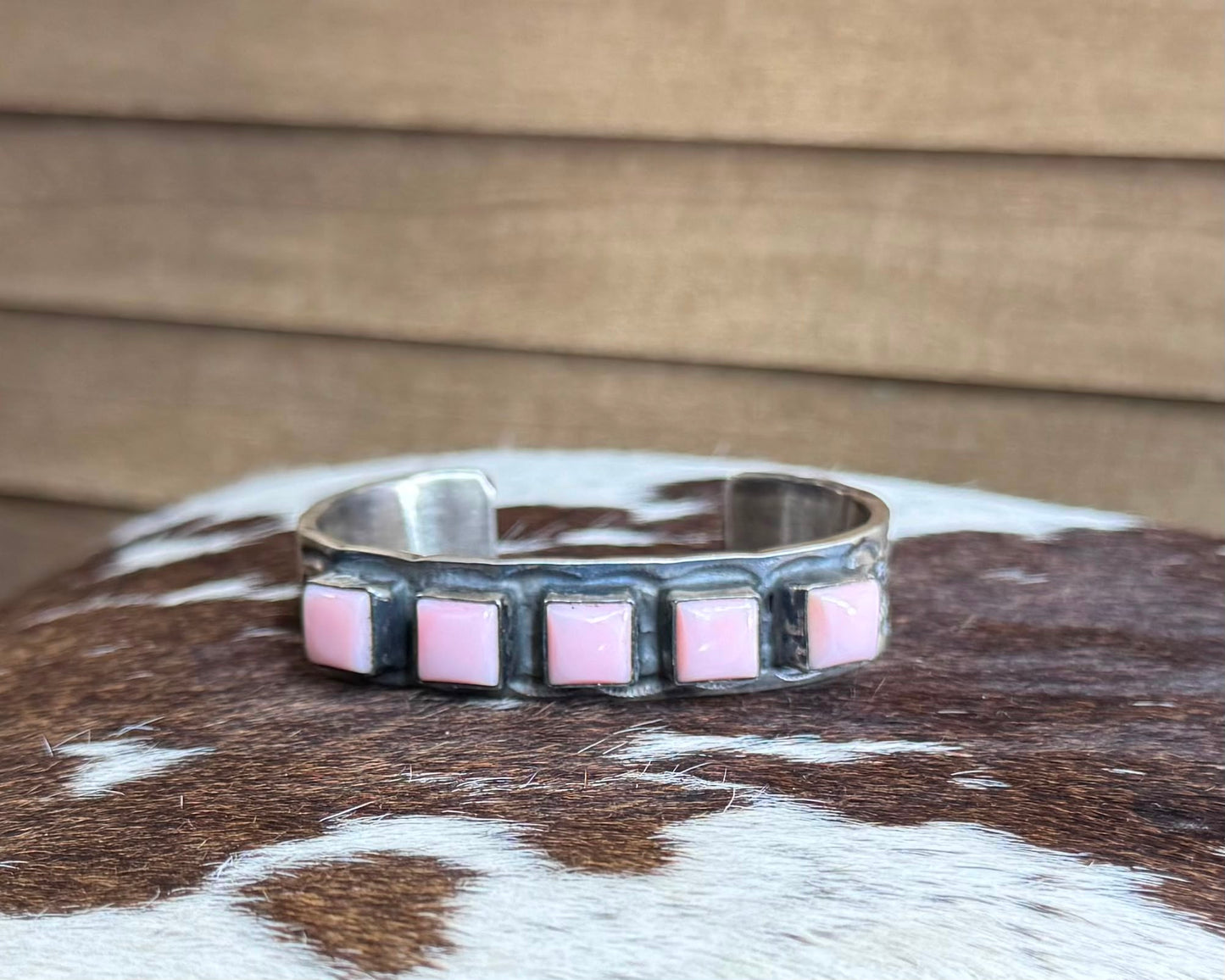 Pink Conch 5 Stone Cuff *Native