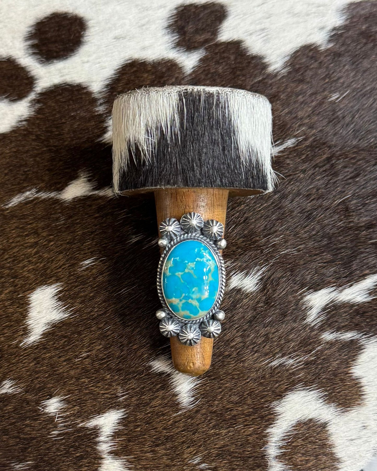 Turquoise Starburst Round Ring *Native