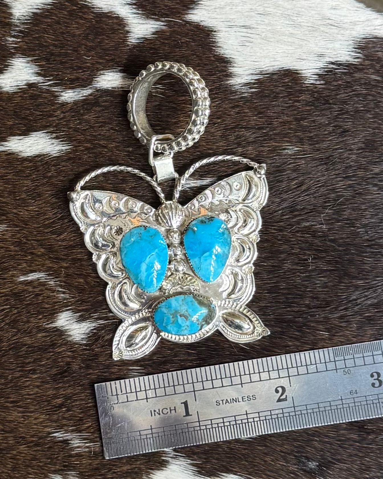 Butterfly 3 Stone Pendant *Native